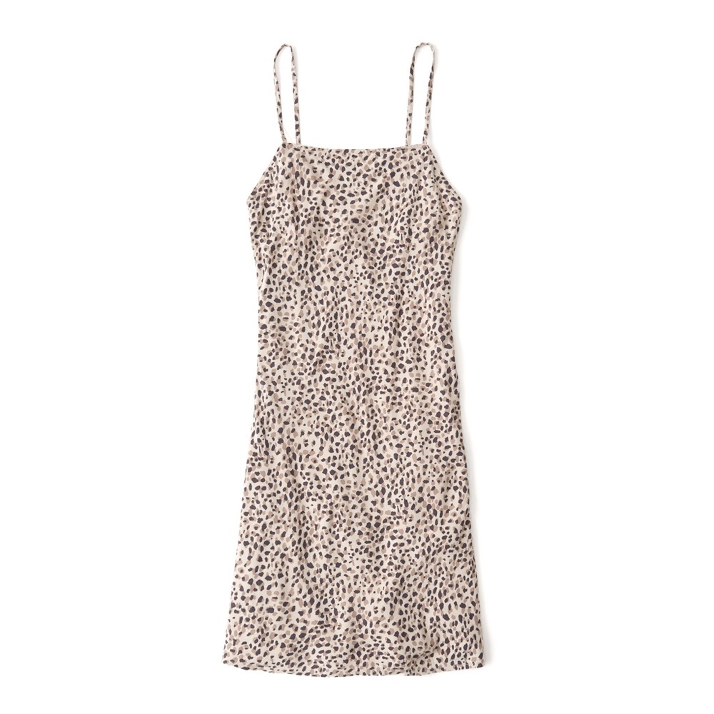 NWT Square Neck Leopard Dress